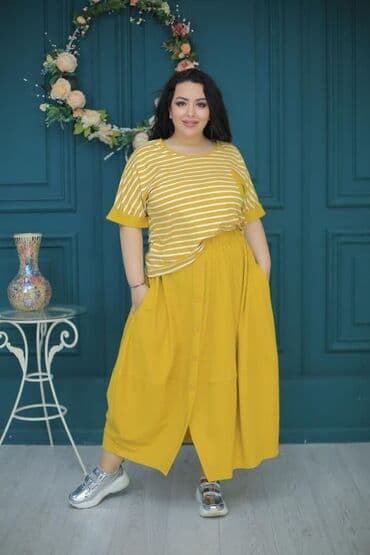 удобная повседневное платье: Костюм.
Размеры: 50.
1/1
Ткань: Лакоста.
Есть доставка платная — 6