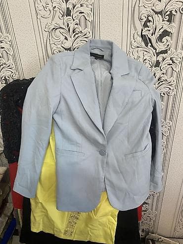 женский кофта: Женский пиджак Banana Republic - Цвет: нежно‑голубой (light blue) - — 1