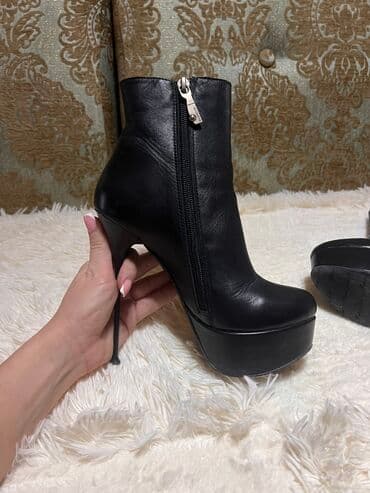 фирменная обувь из италии: Продаю кожаные полусапожки деми на высоком каблуке фирмы Marco Piano — 2