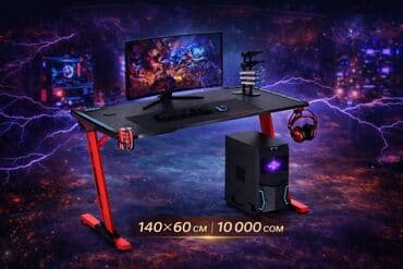 🔥 *Игровой стол для настоящих геймеров!* 💻 - 🎨 *Стильный карбоновый