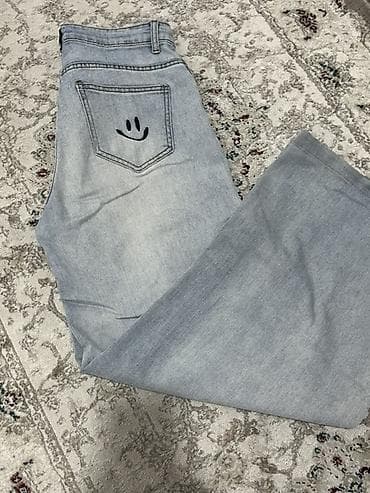 Джинсы широкого кроя (2 пары) Рубашки стандарт (оверсайз 3 пары) юбка