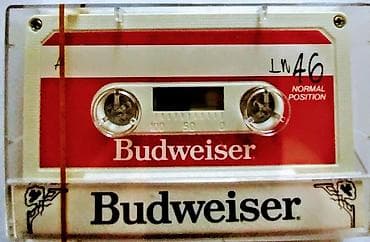 samsung frontier: Аудиокассета Budweiser в фирменном пластиковом боксе. - Оформление в — 2