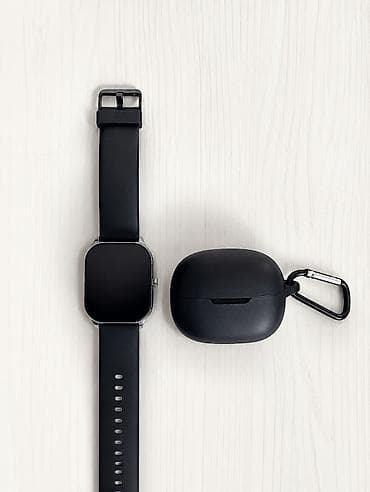 Техника и электроника: Смарт-часы Amazfit Pop 3S + беспроводные наушники Redmi Buds 5 Pro — 1