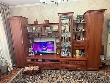 диван стол для кафе: Стенка-шкаф, Тип стенки-шкафа: Модульная, Для зала, Б/у, Особенности: С отделением под телевизор — 4