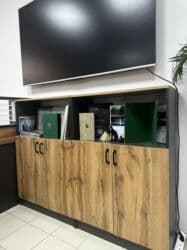 фотографии офисной мебели: Комплект офисной мебели, Диван, Металл, цвет - Черный — 13