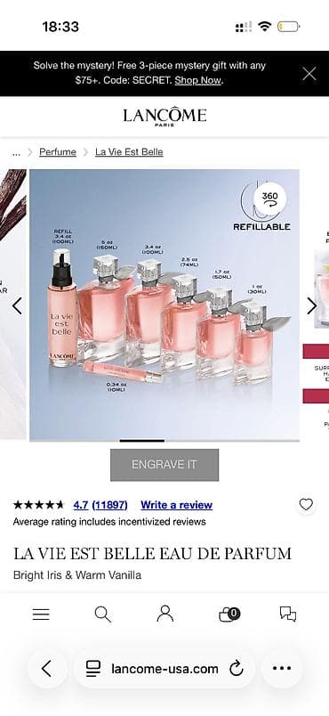 lancom: Подарочный набор Lancôme La Vie Est Belle. Оригинал из Германии — 9