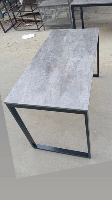 пластмассовый стол и стулья: Стол для кафе, Новый, Прямоугольный, цвет - Коричневый — 10