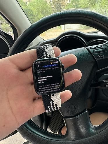 Смарт-часы: Apple Watch 9 Размер 45 Темно синие По экрану пару царапок — 4