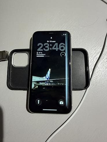 polaroid camera: IPhone 11, Б/у, 128 ГБ, Белый, Зарядное устройство, 62 % — 2