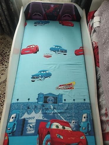 афто краска: Детская кровать-машина с ярким дизайном - Тематика: супергерой и — 2