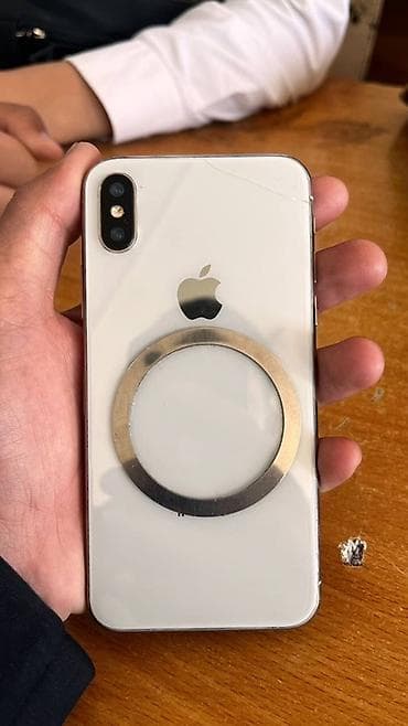 IPhone X, 64 ГБ, Серебристый