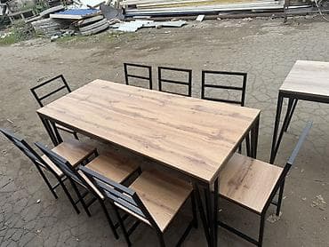 office table: Кухонный стол и стул, Новый, Самовывоз, Платная доставка, цвет - Коричневый — 1