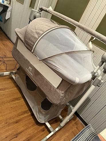 Другие товары для дома: Люлька, Б/у, Колыбель, Металл, цвет - Бежевый, Самовывоз — 1