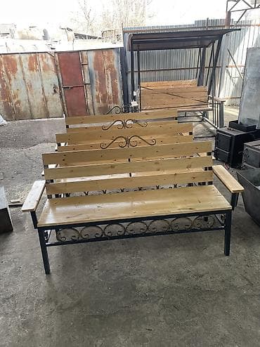 качалку: Садовые качели Металл, Со спинкой, С крышей — 8