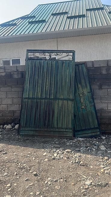 железные вароты: Металлические ворота и калитка - Материал: стальной каркас + — 1