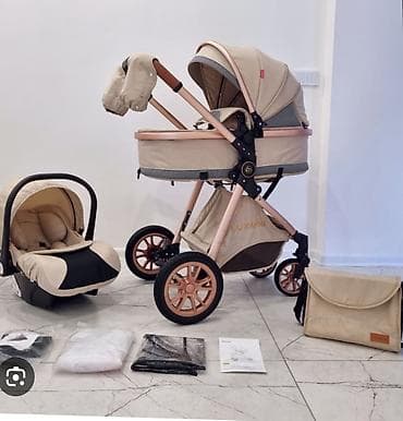 caparin обувь: Коляска сатылат 3-в-1Модель LUXMOM V9 (бежевый цвет) Состояниеси аябай — 2
