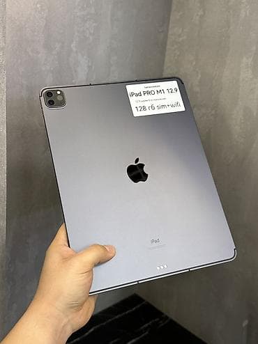 декодер 5 1: Планшет, Apple, эс тутум 128 ГБ, 12" - 13", 5G, Колдонулган, Классикалык түсү - Боз — 1