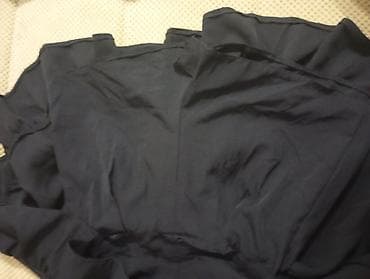 нижний биле: СРОЧНО Юбка-трапеция темно-синего цвета с воланами по низу. Плотная — 3