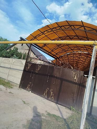 арча диктант: Навес, Арочный, Металл, Поликарбонат, Установка — 6