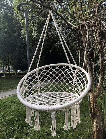 качели кресло: Подвесное кресло, Новый, цвет - Серый — 3