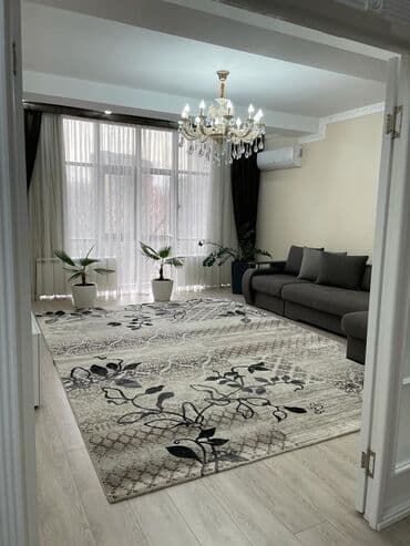 долгосрочная аренда квартира бишкек ош базар: 4 комнаты, Агентство недвижимости, Без подселения, С мебелью полностью — 3
