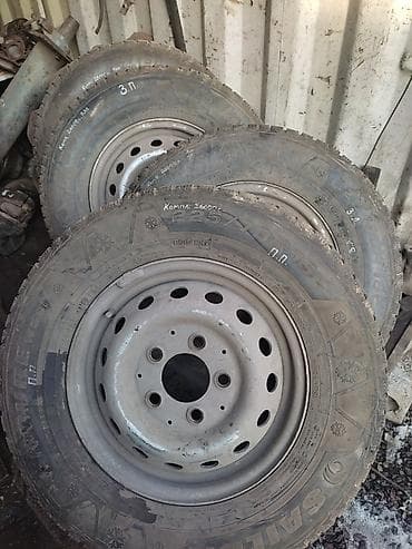 шины и диски на мерседес: Колеса в сборе R 15, Зима, Б/у, Комплект, Грузовики/Автобусы, Железные, отверстий - 5 — 2