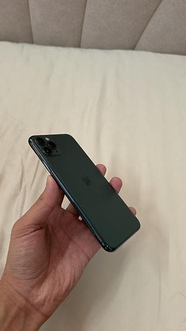 iphone 6 plus: IPhone 11 Pro Max, Б/у, 256 ГБ, Зеленый, Защитное стекло, Чехол, 85 % — 2