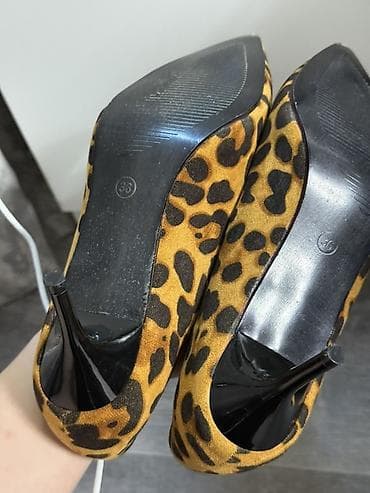 foot patch: Туфли-лодочки с леопардовым принтом. - Модель: классические лодочки — 4