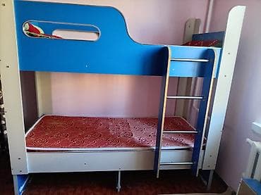 Кровати: Двухъярусная кровать для детей/подростков. - Конструкция из ЛДСП с — 1