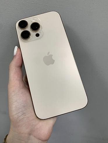 IPhone 16 Pro Max, Б/у, 256 ГБ, Desert Titanium, Защитное стекло, Чехол, 92 %