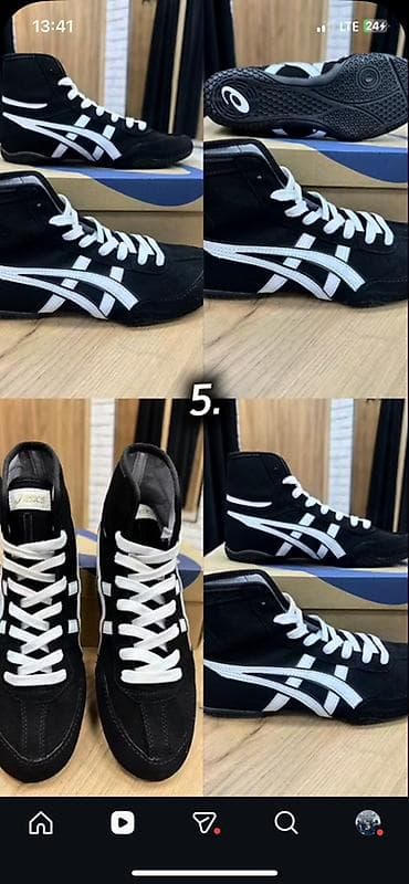 Мужская обувь: Мужские кроссовки, 41, Asics, Б/у, цвет - Черный, Платная доставка — 1