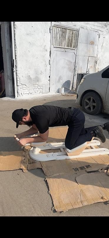 Спорттук сумкалар: Тренажёр «скакалка-лыжа» для проработки пресса, спины и бёдер — 4