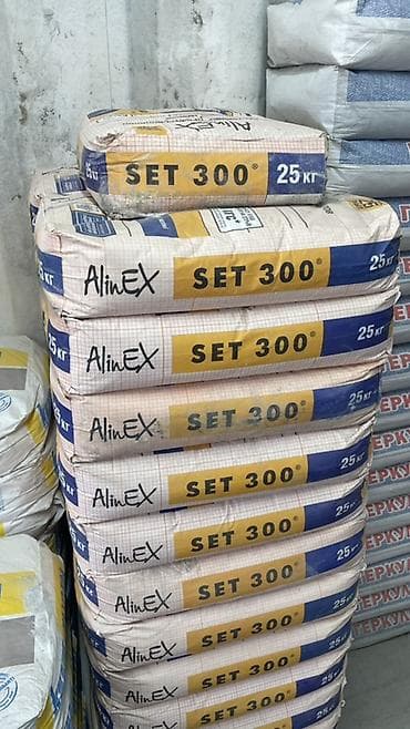 Внутренняя отделка: Клей цементный для керамической плитки AlinEX SET 300, 25 кг - — 1