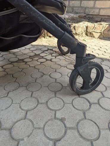 коляска prego: Коляска, цвет - Черный, Б/у — 3