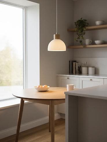 Подвесной светильник в стиле loft/minimal - Материалы: натуральное