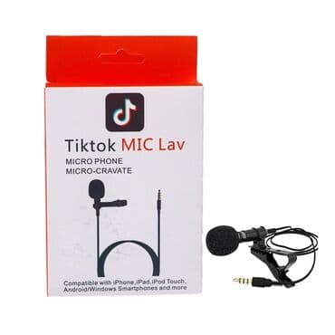 микрофон для съемки видео на телефон: Микрофон Tiktok MIC Lav MicroPhone 3.5mm (чёрный) Петличный — 1