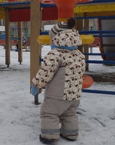 пальто детское демисезонное: Детский костюм (на рост 92-98 см) (куртка+комбинезон) — 2