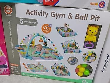 emo robot: Развивающий коврик с дугами и сухим бассейном Menggao “Activity Gym — 1