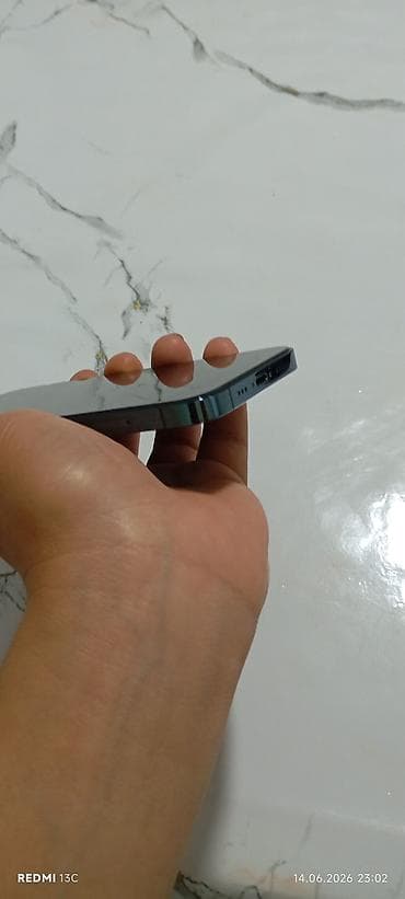 планшет apple: IPhone 12 Pro, Б/у, 128 ГБ, Pacific Blue, Чехол, 79 % — 6