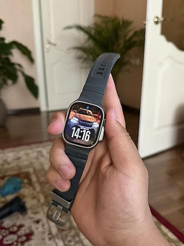 apple wath ultra: Смарт-часы в стиле Apple Watch Ultra 2 с титановым корпусом и серым — 1