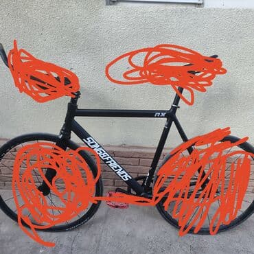 велосипед фикс: SF master 2х баттинговый Размер: 55 Вилка карбо с алюм штоком под — 4