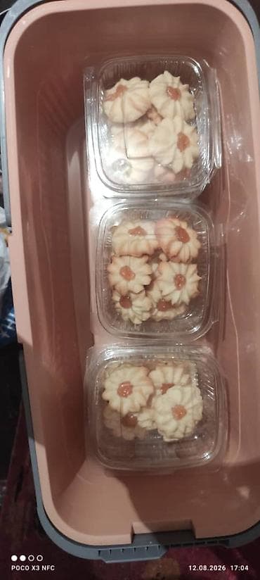 Продукты питания: Домашняя выпечка на заказ - Песочное печенье «розочки» в прозрачной — 6