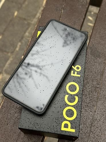 iphone replika: Poco F6, Новый, 256 ГБ, цвет - Черный, 1 SIM, 2 SIM, eSIM — 3