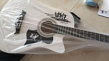 гитара оптом: Акустическая гитара 38" (белая), формат folk/dreadnought с вырезом — 4