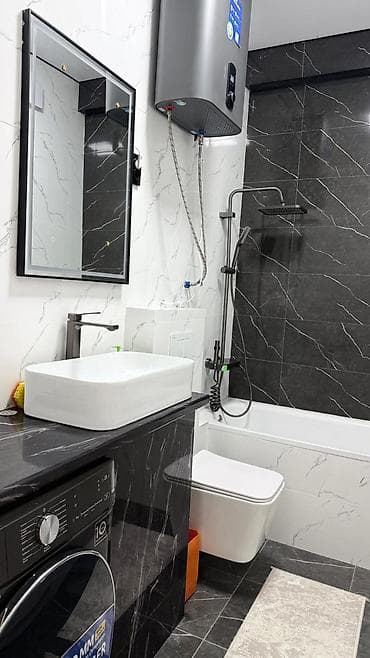 discovery studio: 2 комнаты, 59 м², Асанбай мкр Элитка, 13 этаж, Дизайнерский ремонт — 9