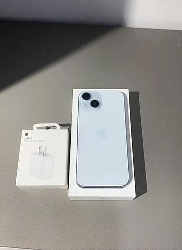 iphone 13 min: IPhone 15, Б/у, 256 ГБ, Голубой, Зарядное устройство, 96 % — 2