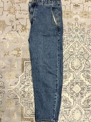 Свитерлер: Джинсы Zara из плотного денима, классический синий цвет индиго — 2