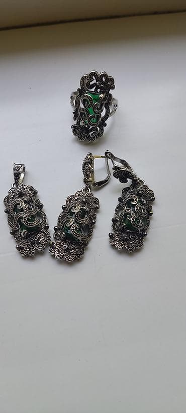 прием серебро: Набор украшений, Проба 925, Женские, Новый — 2