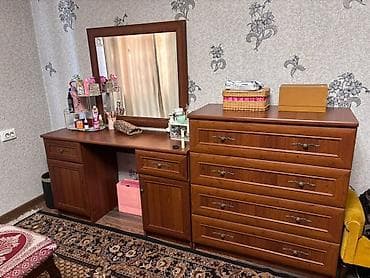 комоды шкафы тумбы: Спальный гарнитур в классическом стиле (цвет тёмный орех) Состав: - — 1