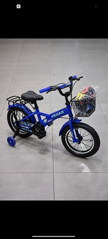 Детский велосипед, 4-колесный, 4 - 6 лет, Для мальчика, Новый